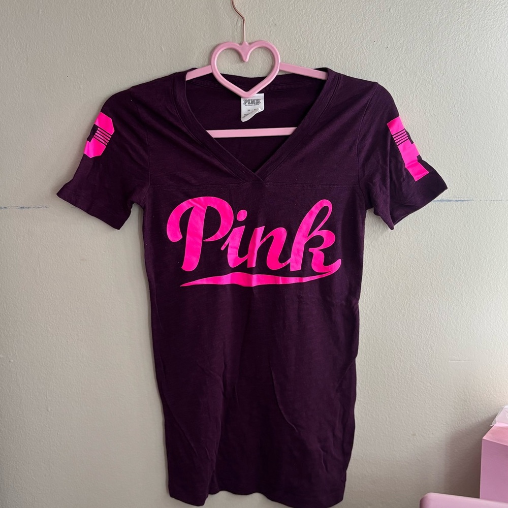 Pink Victoria’s Secret Logo T-Shirt
